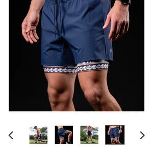Wowie Men's Athletic Shorts in Navy